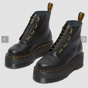 SINCLAIR MAX PISA LEATHER PLATFORM BOOTS